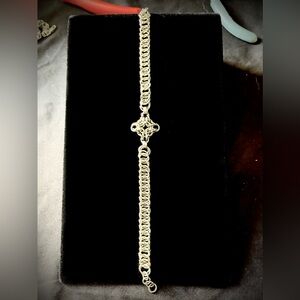 Stainless steel bracelet made from chainmail handmade 8.3-8.5 in
